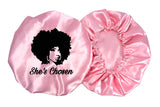 Hot Pink “She’s Chosen” Bonnet(ADJUSTABLE) YOUTH